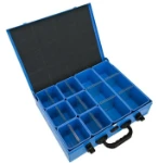 01_A metal case with empty 10 cm plastic trays