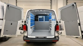 01_Racking on all three sides of the Transporter T6 used to install and service coffee machines