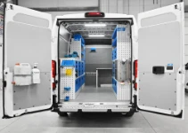 01_The 2006 Peugeot Boxer L2 H2 with racking for an earth moving machinery business