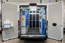 01_The Fiat Ducato L2 H2 with Syncro racking for a drainage and sanitisation service