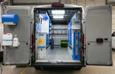 01_The Fiat Ducato L3 H2 with Syncro racking for servicing earthmoving and forestry machinery