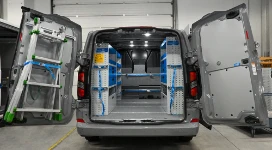 01_The first Ford Custom with racking for refrigeration system maintenance