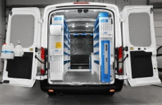 01_The Ford Transit L2 H2 with racking for a construction equipment service