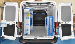 01_The Ford Transit L2H2 with Syncro racking for a pipe and infrastructure company