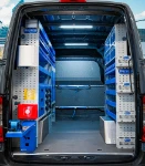 01_The Mercedes Sprinter L2 H2 with a complete racking solution for woodworking machines