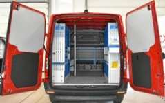 01_The Mercedes Sprinter with cargo retaining systems for a door and window fitter