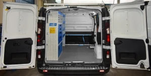 01_The Nissan NV300 with Syncro racking on one side only