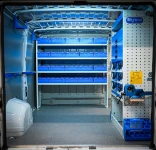 01_The plumber’s Fiat Ducato L2 H1 (1) with simple racking on two walls