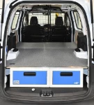 01_The plumber’s Ford Courier with underfloor drawers and a raised floor in marble-look plywood