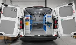 01_The second 2023 Ford Custom L1 H1 with racking for boiler maintenance