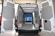 01_The Sprinter with Syncro System’s complete steel and resin-coated marine plywood lining system