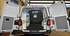 01_The Transporter with Syncro System racking for a water mains maintenance company