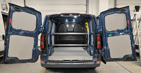 01_The Volkswagen Transporter for carrying electric motors and components