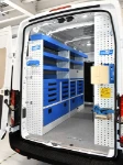 02_Metal drawers, shelves, enclosed compartments and a top tray on the left of the Transit