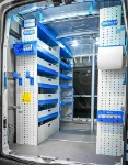 02_Partly enclosed shelves and various accessories in the painter and decorator’s Transit