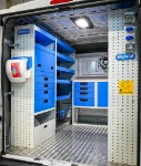 02_Syncro drawers, shelves and sealed tray on the left of the Ducato 