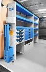 02_Syncro drawers, shelves, metal cases and fold-away vice bench on the left of the Sprinter