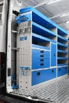 02_Syncro's drawers, shelves and locker on the left of the Transit L3 H3