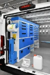 02_The drawers and fold-away vice bench on the left of the Opel Movano
