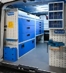 02_The floor-level compartments, drawers and shelves on the left of the Trafic