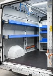 02_The full-length trays for carrying long items and the under-roof ladder rack on the left of the Ducato