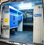 02_The pull-out vice bench and Ecoflow unit with tray on the left of The Transporter L1 H1