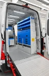 03_Syncro’s shelves and drawers on the right of the Sprinter