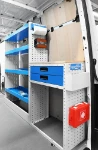 03_Syncro’s work bench and shelving in the Sprinter L3 H2