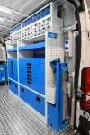 03_The fold-away vice bench, shelves and drawers on the right of the Movano