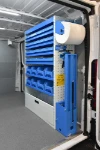 03_The Jumper’s storage area with Syncro’s removable plastic containers and a vice bench