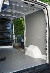 03_The polypropylene panels in the electrician's Nissan Interstar