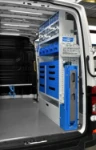 03_The right of the Crafter, with drawers, a fold-away vice bench and transparent containers