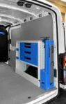 03_The work area with worktop, vice and fold-away bench in the Ford Transit L2H2