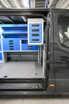 04a_The sideways-opening drawer unit and shuttle-type case compartment in the service engineer’s Sprinter