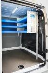 04_Suspended shelves on the bulkhead of the Master for servicing materials handling equipment