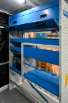 04_Syncro’s two-sided racking in the Transit: elements accessible from the inside