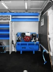 04_The shelves, retaining systems and compressor seen through the Boxer’s side door