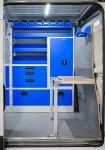 04_The table and aluminium frame in the Fiat Ducato for gas network maintenance