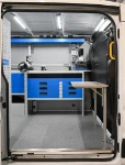 05_The Ford Transit’s folding workbench in open position