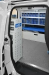 05_The VW Caddy’s racking seen from the side