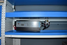 11_The inverter on the open shelf in the VW Crafter