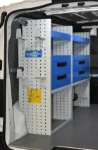 22_A shuttle-type case compartment, drawers and shelves on the left of the Scudo