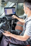 A cab laptop stand