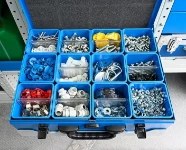 A case in a Syncro racking system, with 12 trays