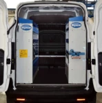 A closer view of the racking in the vending service’s Combo