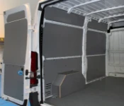 A Ducato with bodywork liners and a plywood floor liner