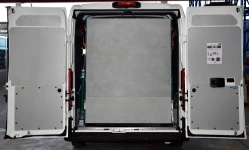 A Ducato with interior liners and a loading ramp