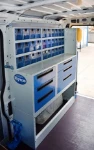 A Ducato with racking for a railway maintenance company