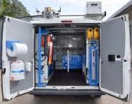 A Ducato with racking for a railway maintenance company