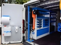 A Ducato with racking for a railway maintenance company